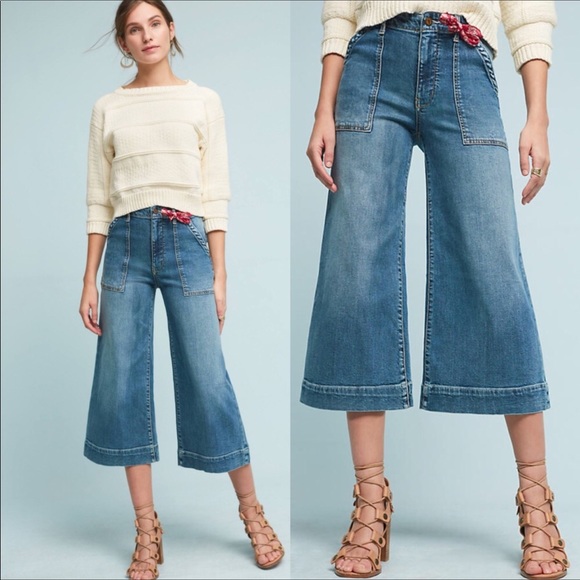 Anthropologie Denim - Anthropologie Pilcro High Rise Utility Crop Jeans